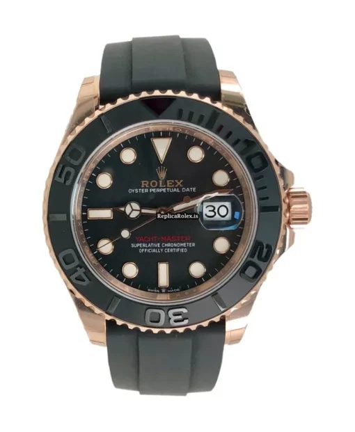 Nice Fakes Rolex Yacht-master 40 126655 Caliber 3135 Automatic Movement 40mm Rose Gold Case Mens/unisex Watch
