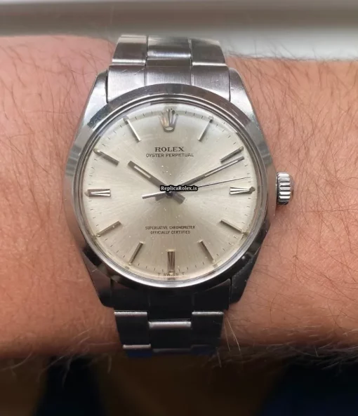 Fabulous Replicas Rolex Oyster Perpetual 34 1002 Caliber 1570 Automatic Movement 34mm Steel Case Mens/unisex Watch - Image 8