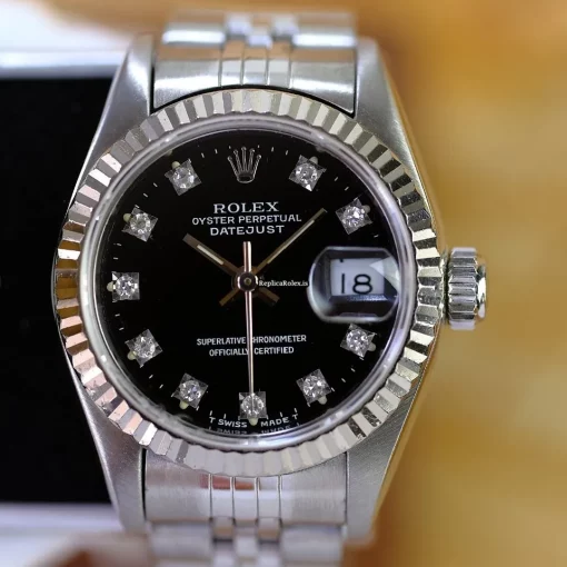 Top Replica Rolex Lady-datejust 69174 Caliber 2135 Automatic Movement 26mm Steel Case Womens Watch