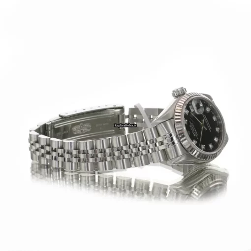 Top Replica Rolex Lady-datejust 69174 Caliber 2135 Automatic Movement 26mm Steel Case Womens Watch - Image 10
