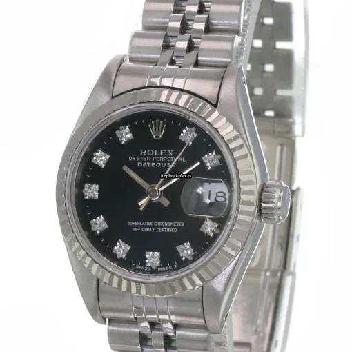 Top Replica Rolex Lady-datejust 69174 Caliber 2135 Automatic Movement 26mm Steel Case Womens Watch - Image 2