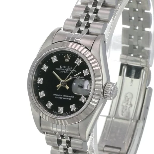 Top Replica Rolex Lady-datejust 69174 Caliber 2135 Automatic Movement 26mm Steel Case Womens Watch - Image 3
