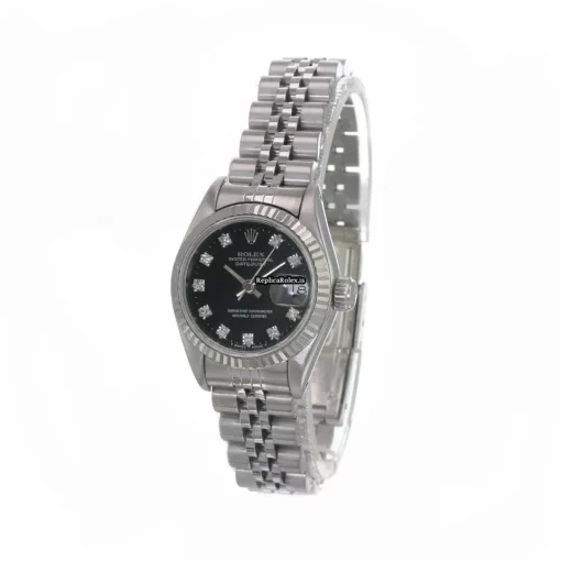 Top Replica Rolex Lady-datejust 69174 Caliber 2135 Automatic Movement 26mm Steel Case Womens Watch - Image 5