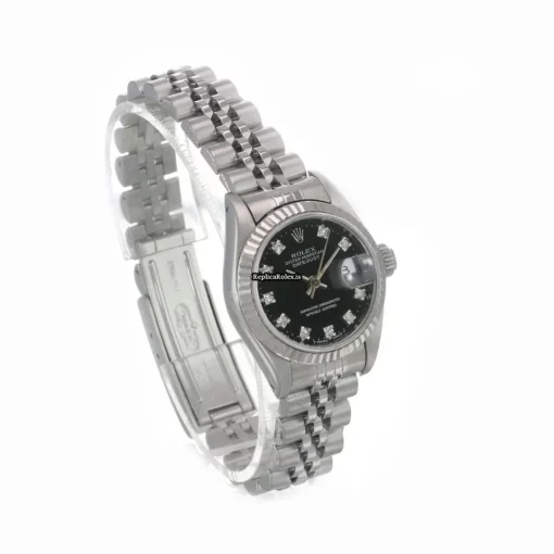Top Replica Rolex Lady-datejust 69174 Caliber 2135 Automatic Movement 26mm Steel Case Womens Watch - Image 7