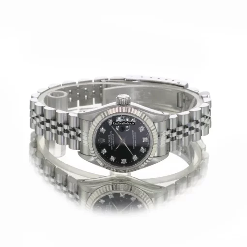 Top Replica Rolex Lady-datejust 69174 Caliber 2135 Automatic Movement 26mm Steel Case Womens Watch - Image 8