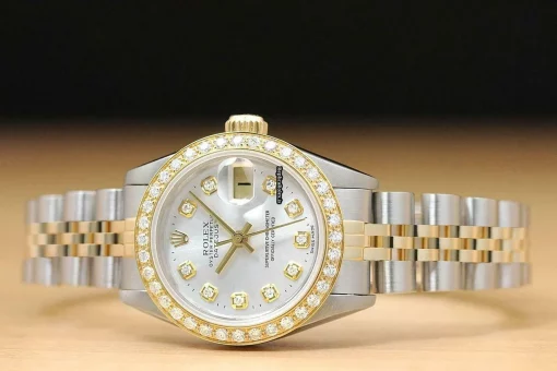 Luxury Fake Rolex Lady-datejust 69173 Caliber 2135 Automatic Movement 26mm Steel Case Womens Watch - Image 3