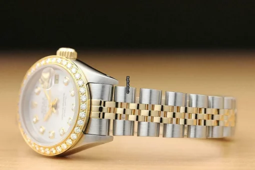 Luxury Fake Rolex Lady-datejust 69173 Caliber 2135 Automatic Movement 26mm Steel Case Womens Watch - Image 4