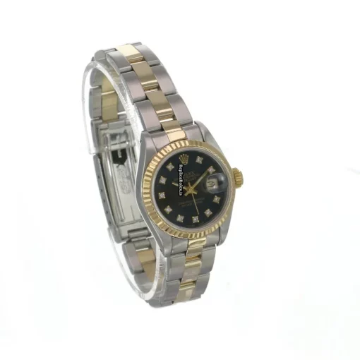 Inexpensive Fake Rolex Lady-datejust 69173 Caliber 2135 Automatic Movement 26mm Gold/steel Case Womens Watch - Image 10