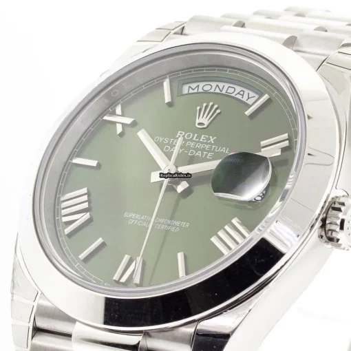 Fabulous Fake Rolex Day-date 40 228206 Caliber 3255 Automatic Movement 40mm Platinum Case Mens/unisex Watch