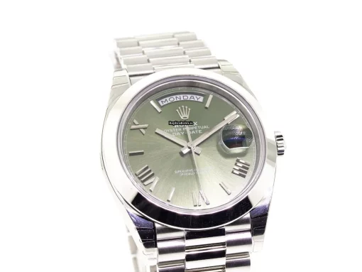 Fabulous Fake Rolex Day-date 40 228206 Caliber 3255 Automatic Movement 40mm Platinum Case Mens/unisex Watch - Image 8