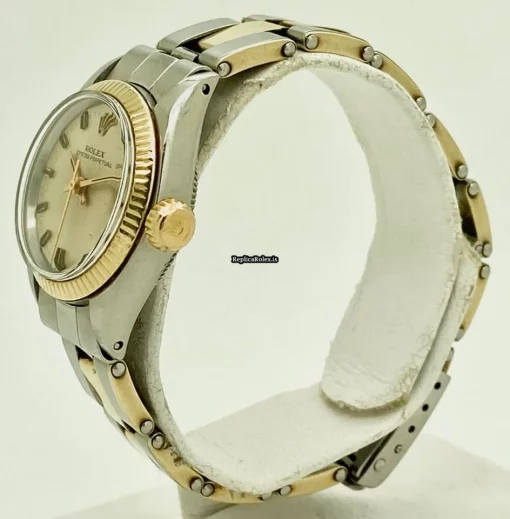 Affordable Fake Rolex Oyster Perpetual 26 6718 Caliber 2030 Automatic Movement 24mm Gold/steel Case Womens Watch - Image 2
