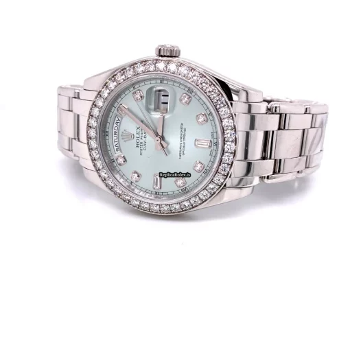 Good Fake Rolex Day-date 18946 Caliber 3155 Automatic Movement 39mm Platinum Case Mens/unisex Watch - Image 2