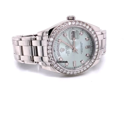Good Fake Rolex Day-date 18946 Caliber 3155 Automatic Movement 39mm Platinum Case Mens/unisex Watch - Image 7