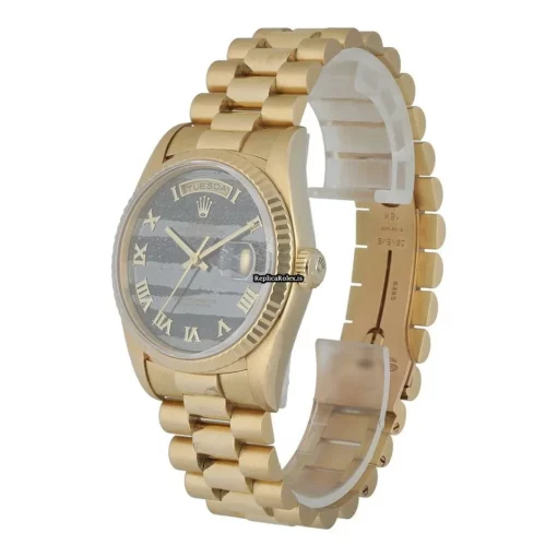 Incredible Fake Rolex Day-date 36 18238 Automatic Movement 36mm Yellow Gold Case Mens/unisex Watch - Image 2