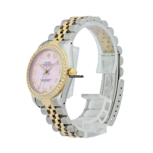 Wonderful Replica Rolex Lady-datejust 68273 Caliber 2135 Automatic Movement 31mm Gold/steel Case Womens Watch - Image 2