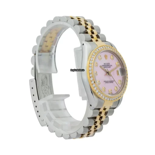 Wonderful Replica Rolex Lady-datejust 68273 Caliber 2135 Automatic Movement 31mm Gold/steel Case Womens Watch - Image 6
