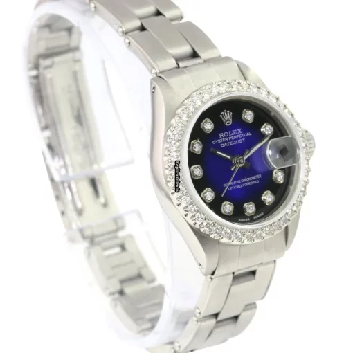 Inexpensive Replica Rolex Datejust Caliber 2135 Automatic Movement 26mm Steel Case Womens Watch - Image 4