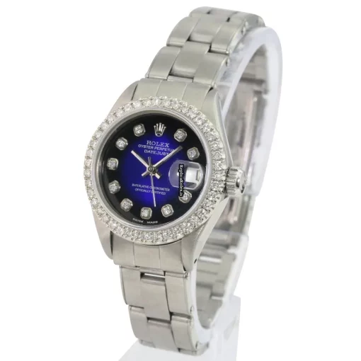 Inexpensive Replica Rolex Datejust Caliber 2135 Automatic Movement 26mm Steel Case Womens Watch - Image 5