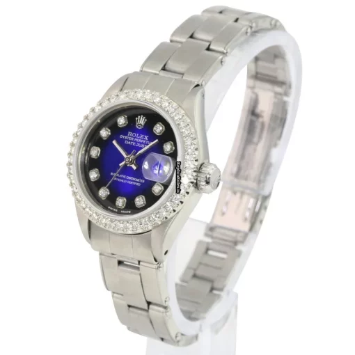 Inexpensive Replica Rolex Datejust Caliber 2135 Automatic Movement 26mm Steel Case Womens Watch - Image 6