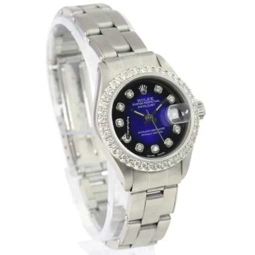 Inexpensive Replica Rolex Datejust Caliber 2135 Automatic Movement 26mm Steel Case Womens Watch - Image 8