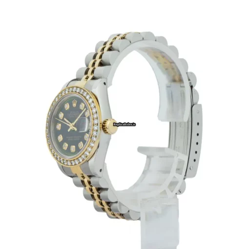 Remarkable Fakes Rolex Lady-datejust 69173 Caliber 2135 Automatic Movement 26mm Steel Case Womens Watch - Image 2
