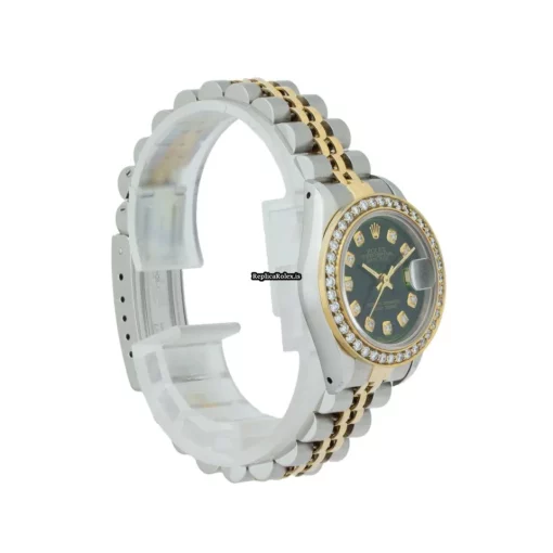 Remarkable Fakes Rolex Lady-datejust 69173 Caliber 2135 Automatic Movement 26mm Steel Case Womens Watch - Image 6