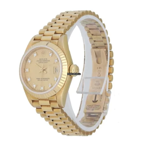 Unique Replica Rolex Lady-datejust 69178 Caliber 2235 Automatic Movement 26mm Yellow Gold Case Womens Watch - Image 2