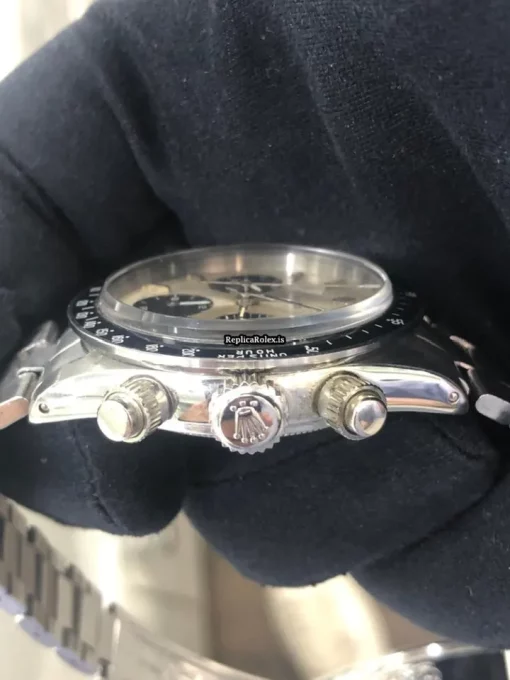 Recommend Clone Rolex Daytona 6240 Valjoux Caliber 727 Manual Winding Movement 37mm Steel Case Mens/unisex Watch - Image 2