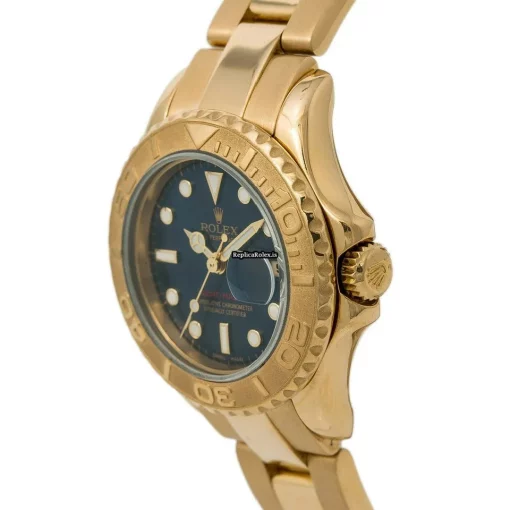 Superb Replica Rolex Yacht-master 169628 29mm Yellow Gold Case Womens Watch - Image 4