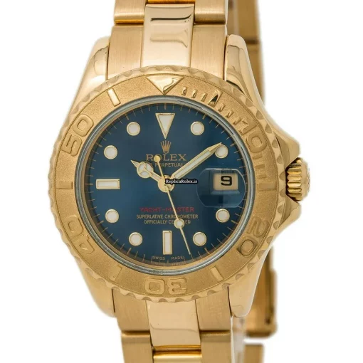 Superb Replica Rolex Yacht-master 169628 29mm Yellow Gold Case Womens Watch - Image 5