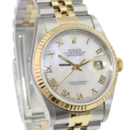 Aaa Replica Rolex Datejust 16233 Caliber 3135 Automatic Movement 36mm Gold/steel Case Mens/unisex Watch - Image 4
