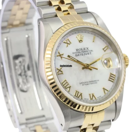 Aaa Replica Rolex Datejust 16233 Caliber 3135 Automatic Movement 36mm Gold/steel Case Mens/unisex Watch - Image 5