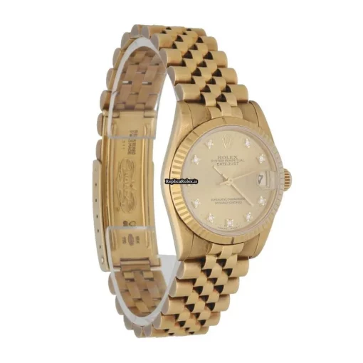 Cheap Replica Rolex Lady-datejust 68278 Automatic Movement 31mm Yellow Gold Case Womens Watch - Image 3