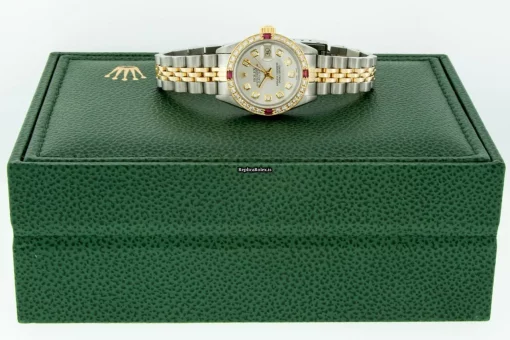 Incredible Replica Rolex Lady-datejust 69173 Caliber 2135 Automatic Movement 26mm Gold/steel Case Womens Watch - Image 5