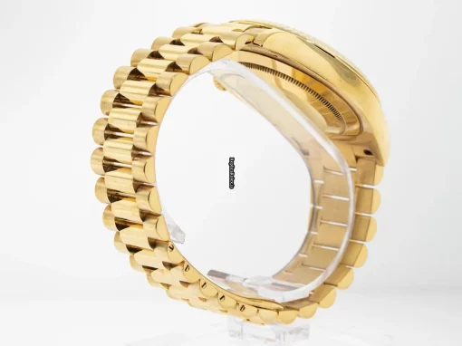 Neat Fake Rolex Day-date II 218238 Caliber 3156 Automatic Movement 41mm Yellow Gold Case Mens/unisex Watch - Image 5