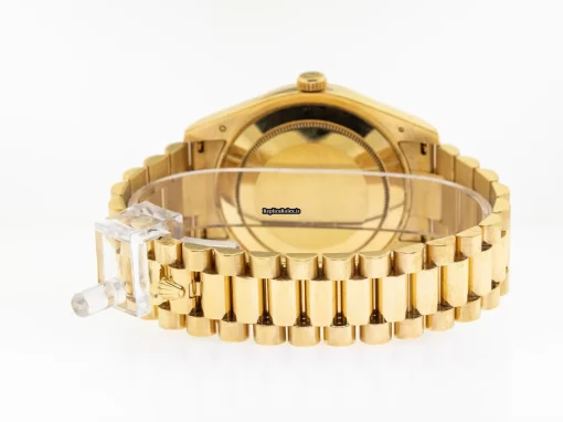 Neat Fake Rolex Day-date II 218238 Caliber 3156 Automatic Movement 41mm Yellow Gold Case Mens/unisex Watch - Image 8