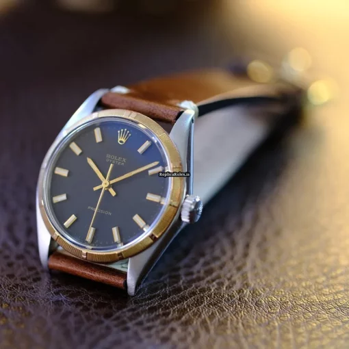 Nice Replica Rolex Oyster Precision 6426 Caliber 1225 Manual Winding Movement 34x42mm Steel Case Mens/unisex Watch - Image 4