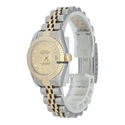 Awesome Fake Rolex Lady-datejust 69173 Automatic Movement 26mm Steel Case Womens Watch - Image 2