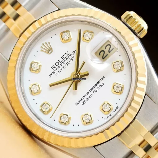 Wonderful Replica Rolex Lady-datejust 69173 Caliber 2135 Automatic Movement 26mm Steel Case Womens Watch