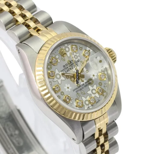 Cool Replicas Rolex Lady-datejust 69173 Caliber 2135 Automatic Movement 26mm Gold/steel Case Womens Watch - Image 3