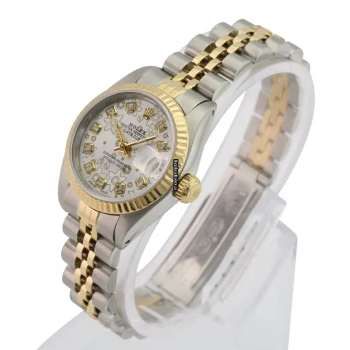 Cool Replicas Rolex Lady-datejust 69173 Caliber 2135 Automatic Movement 26mm Gold/steel Case Womens Watch - Image 4