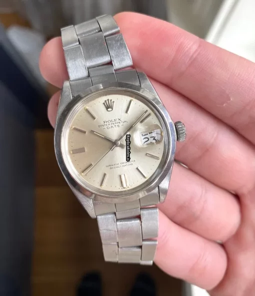 Top Replica Rolex Oyster Perpetual Date 1500 Caliber 1570 Automatic Movement 34mm Steel Case Mens/unisex Watch - Image 4
