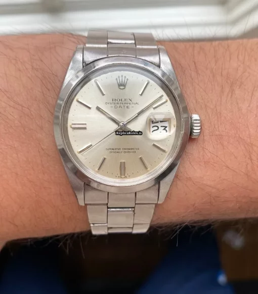 Top Replica Rolex Oyster Perpetual Date 1500 Caliber 1570 Automatic Movement 34mm Steel Case Mens/unisex Watch - Image 8