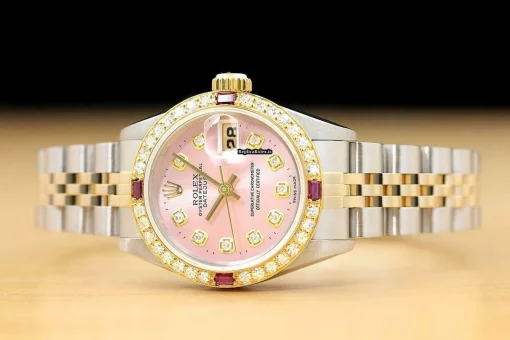 Cheap Knockoff Rolex Lady-datejust 69173 Caliber 2135 Automatic Movement 26mm Steel Case Womens Watch - Image 3