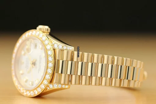 Discount Copy Rolex Lady-datejust 69178 Caliber 2135 Automatic Movement 26mm Yellow Gold Case Womens Watch - Image 4