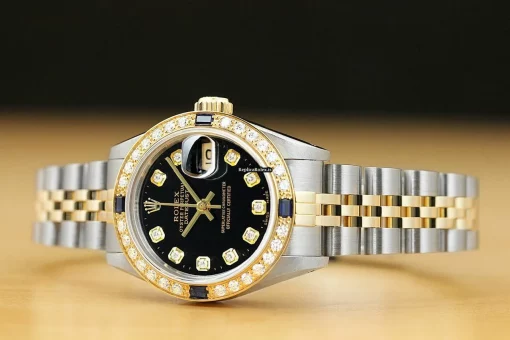 Cheap Replica Rolex Lady-datejust 69173 Caliber 2135 Automatic Movement 26mm Steel Case Womens Watch - Image 2
