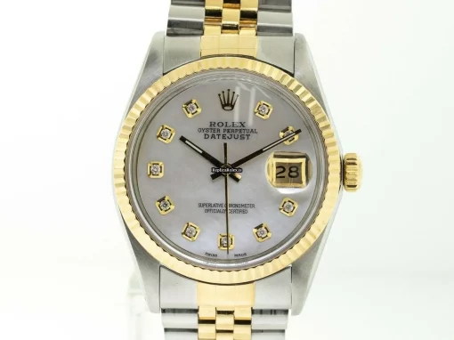 Recommend Copies Rolex Datejust 16013 Automatic Movement 36mm Gold/steel Case Mens/unisex Watch - Image 3