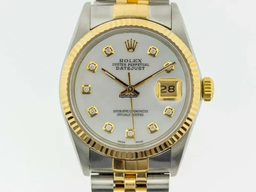 Recommend Copies Rolex Datejust 16013 Automatic Movement 36mm Gold/steel Case Mens/unisex Watch - Image 8