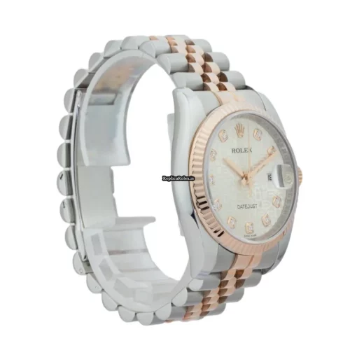 Perfect Replica Rolex Datejust 116231 Caliber 3135 Automatic Movement 36mm Rose Gold Case Mens/unisex Watch - Image 6