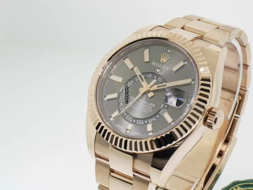 Wholesale Knockoff Rolex Sky-dweller 326935 Caliber 9001 Automatic Movement 42mm Rose Gold Case Mens/unisex Watch - Image 2